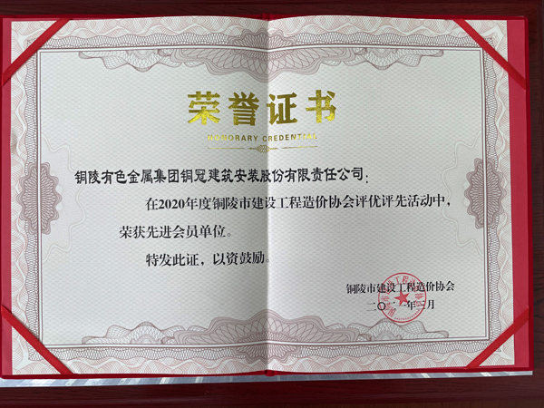 公司荣获“先进会员单位”称号